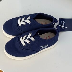 Old Navy X Disney Kids Navy Blue Mickey Sneakers size 9 Toddler NWT